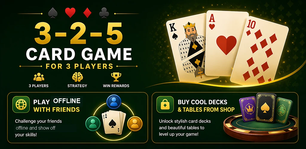 325 Teen Do Paanch Card Game screenshot